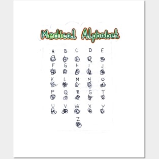 Medical Alphabet Posters and Art